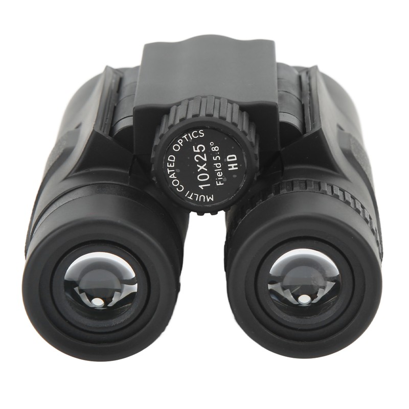 10x 25mm Compact Binoculars Small Pocket Folding Binoculars for Kids