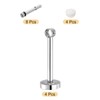 sourcing map 4 Set 7.87inch Ceiling Mount Bracket Fit 1.02inch