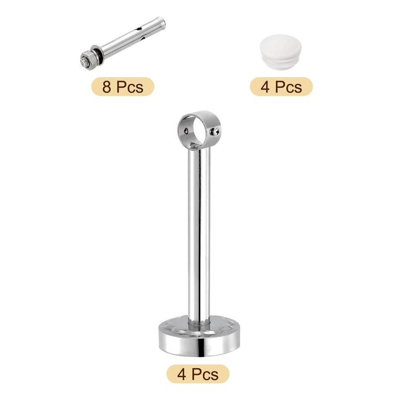 sourcing map 4 Set 7.87inch Ceiling Mount Bracket Fit 1.02inch