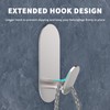 Adhesive Towel Hooks for Bathrooms 4 Pack Brushed Nickel Stainless