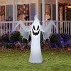 Gemmy Airblown Inflatable Creepy Ghost, 5 ft Tall, White