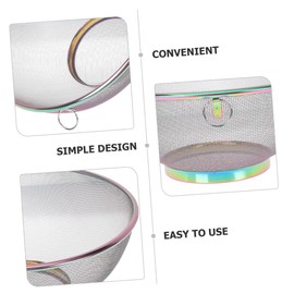 KONTONTY Metal Strainer Stainless Steel Mesh Mini Colander Strainer Bowl Rice Rinser