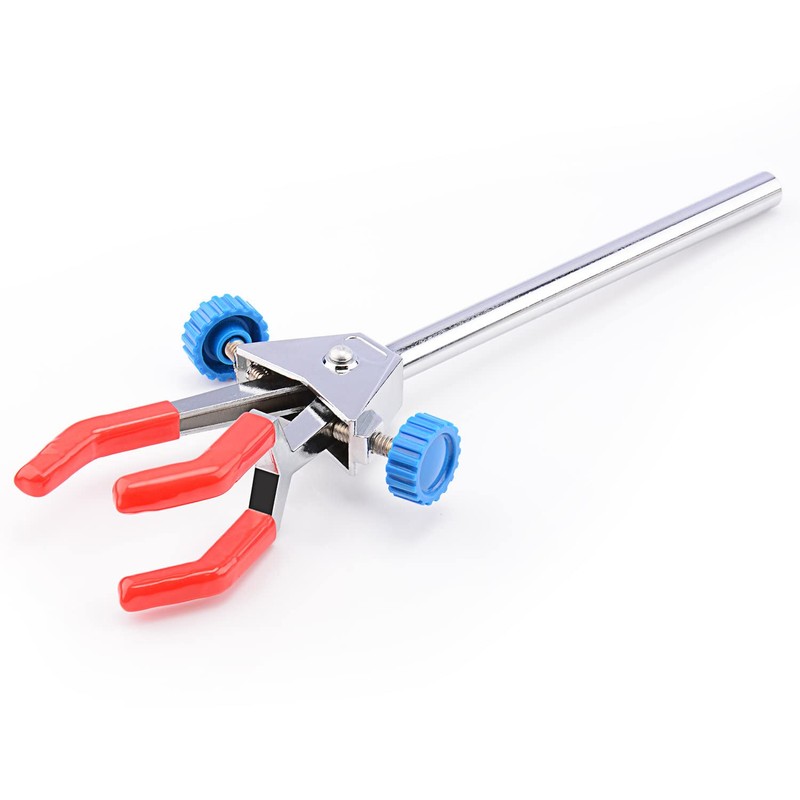 FunChem 3 Prong Dual Adjustable Clamp, Lab Clamp 3 Prong
