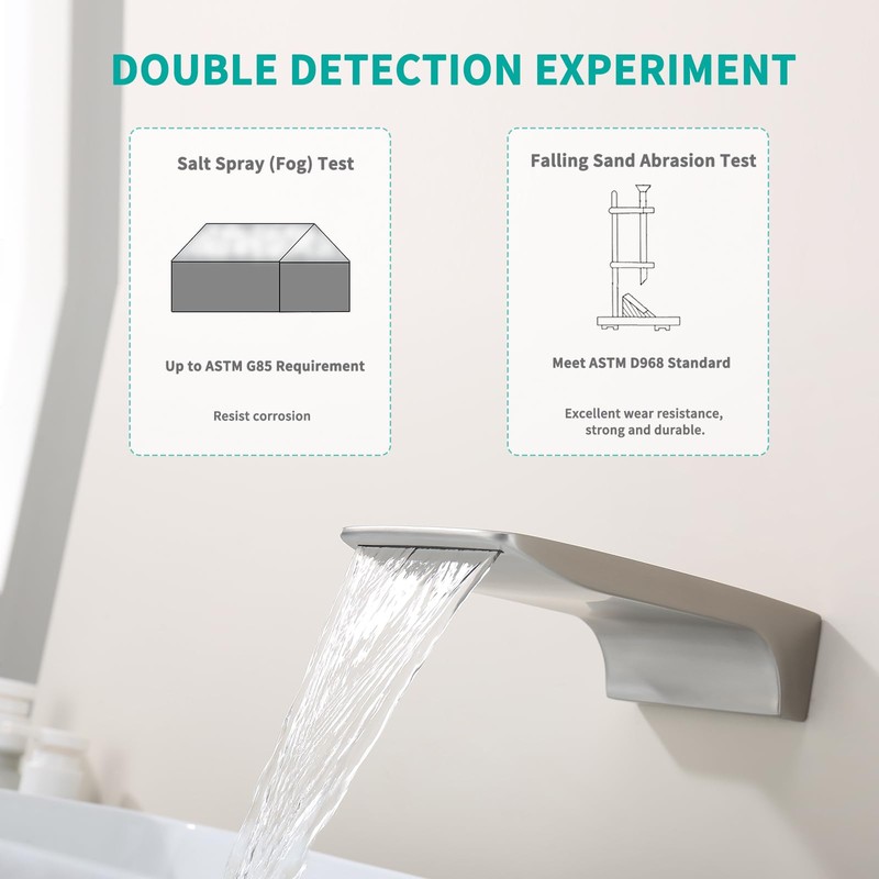 SevenGelok Waterfall Tub Spout Bathtub Spout for Bathtub Faucet SUS304