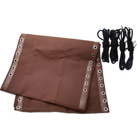 Azatemgo Replacement Cover with Rubber Cord Set for Zero Gravity Chair Sun Lounger Replacement Repair Kit 160x43cm Brown