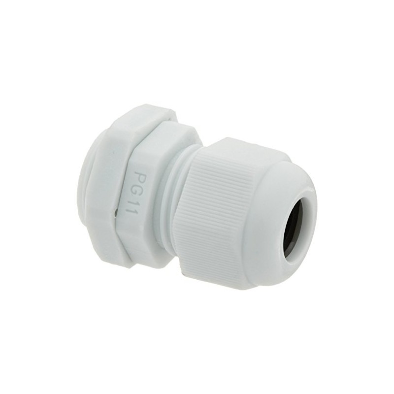 White Plastic PG11 Strain Relief Cord Grip Cable Glands for