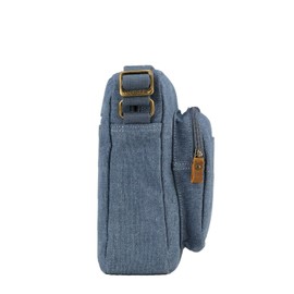 Troop London TRP0234 Classic Canvas Across Body Bag Blue
