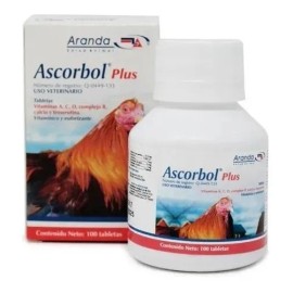 Ascorbol Plus De 100 Tabletas - Uso veterinario