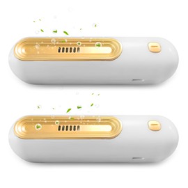 Rechargeable Shoe Freshener 2-Pack,Gifts for Men Dad Husband Boyfriend,Ozone Technology Shoe Odor Elimination,Durable Shoe Smell Remover,Chemical-Free Shoe Deodorizer for Sneaker, Boot