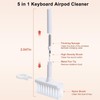 PeakTrend 5 in 1 Keyboard Cleaning Brush Kit,Multifunctional Earbuds Cleaner