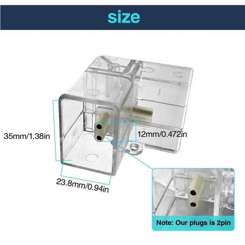 cezelux 2 Pack Hexagon Garage Light Connectors 90° L-Connector 2