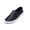 FEVERSOLE Mocasines planos informales para mujer, Escarcha azul marino, 8