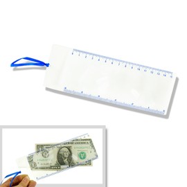 Bookmark Magnifier with Ruler - 3X Magnification - Transparent