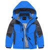 Pursky Boy Coat Waterproof Thick Youth Ski Jacket Detachable Fur
