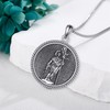 YAFEINI Firefighter Necklace For Men 925 Sterling Silver Saint Florian