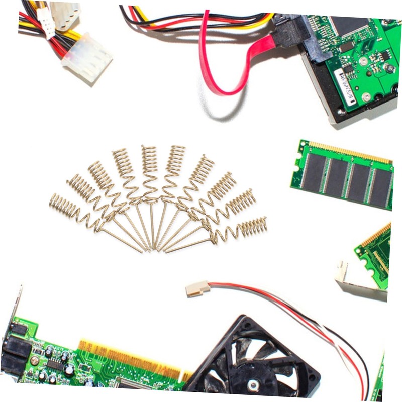 CIYODO 10pcs Phosphor Coil Thickened Spring Antenna Set Spiral Winding