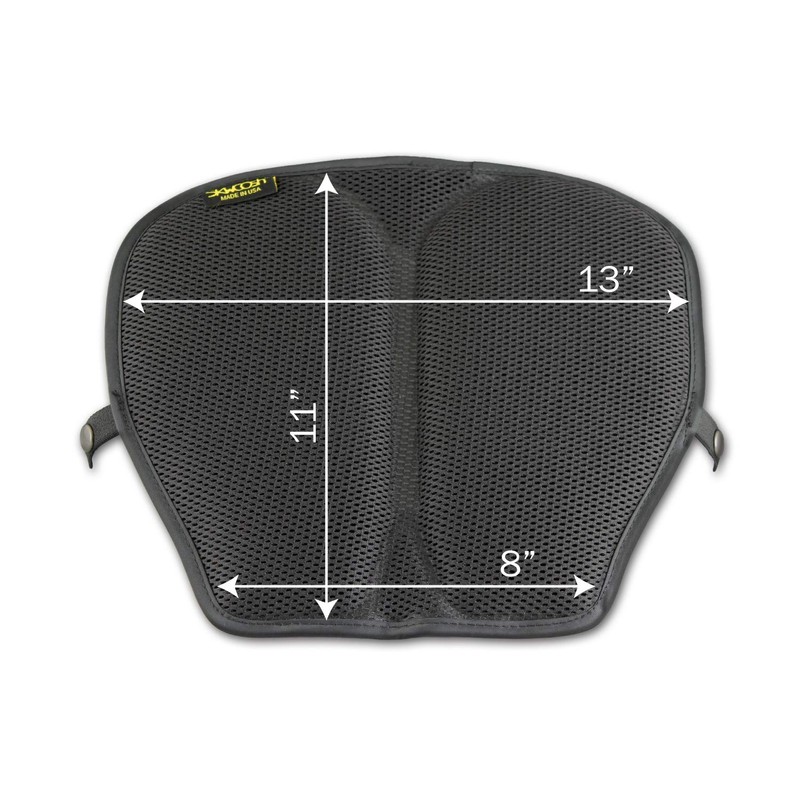 Skwoosh Mid Size Touring Sport Cruiser Motorcycle Gel Seat Pad