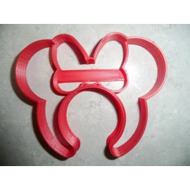 AJT MINNIE MOUSE EARS HEADBAND WITH BOW CARTOON CHARACTER COOKIE CUTTER PR3309