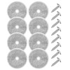 16Pcs Red Round Mailbox Reflectors + Screw, Mailbox Reflectors, 3