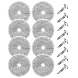 16Pcs Red Round Mailbox Reflectors + Screw, Mailbox Reflectors, 3 Inch Reflectors for Car, Bike, Mailbox, Post, Trailer (White)