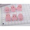 Kryoflare 5Pcs Pink Pig Figurine Set, Car Dashboard Ornaments, Resin
