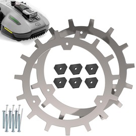 Spikes for Mammotion Yuka Mini - Stainless Steel - Deburred - 6 x Stainless Steel Screws - Traction Improvement for Robotic Lawnmowers - Robot Lawnmower