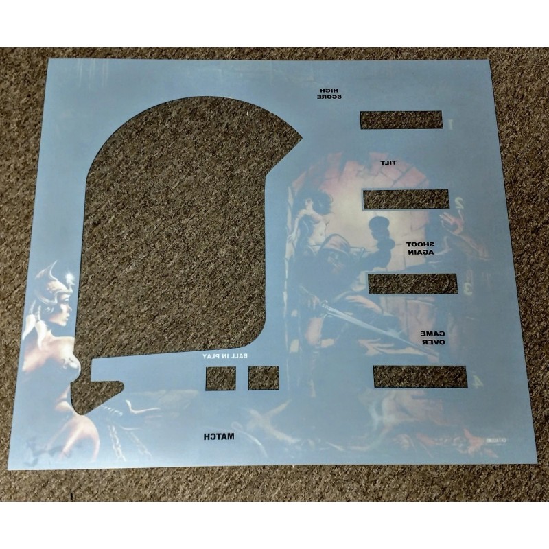 STERN CATACOMB Pinball Machine Translite BACKGLASS