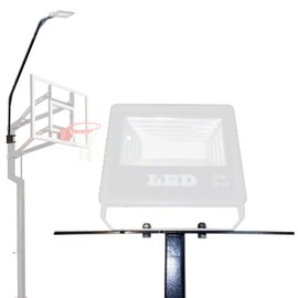 Skywin Metal Stands with LED lights for Basketball Hoop and Backboard - Basketball Hoop, Outdoor In-Ground with LED Basketball Rim Light