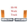 Aftermarket 88 98 Chevy GMC 4PC WORK TRUCK Front Light