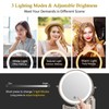 FUNTOUCH 3X/20X Wall Mounted Lighted Makeup Mirror,5000mAh Rechargeable Double Sided