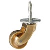 Merriway® BH01574 Brass Castor Caster Wheel, Screw In Type -
