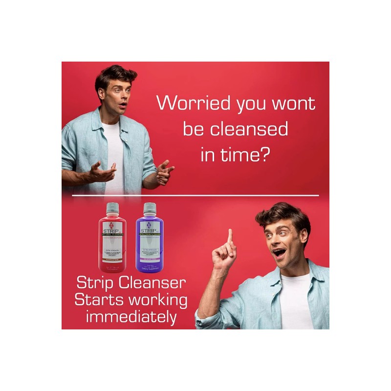 Strip Natural Cleanser Extra Strength Fruit Punch Flavor - 32