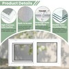 NOTASA Vinyl Basement Window, Bathroom Sliding Window 24" x 16"