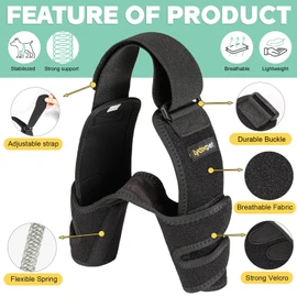 Lyderpet- Codera protectora para perros, con soporte para almohadillas en codos y hombros. Alivia callos, higromas, displasia, artritis, luxaciones y úlceras por presión. Incluye férulas metálicas par