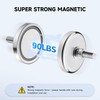 INMOZATA Neodymium Round Magnet with 1/4''-20 Male Threaded Stud Strong