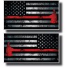 Decals by Haley 2 Thin Red Line Firefighter Firemen Helmet