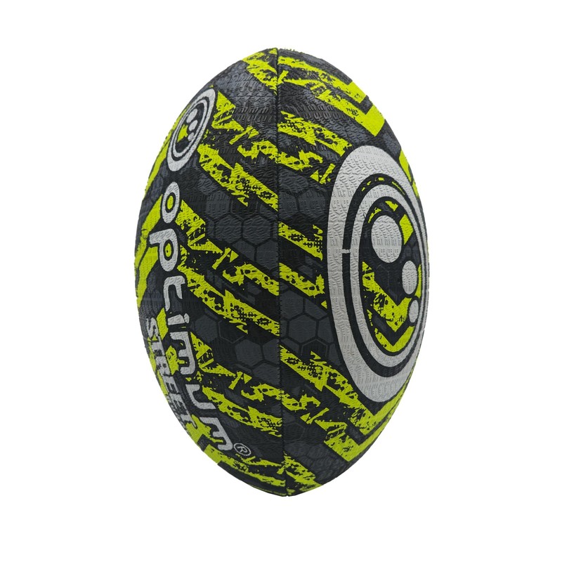 Optimum STREET RUGBY BALL - BLACK/YELLOW - SIZE 3