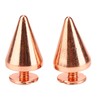 100 Sets Punk Cone Spikes Studs Electroplating Rose Gold Punk