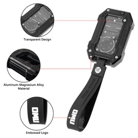 OMU Genesis Series Aluminum Key Case Key Fob Compatible with 2018 2019 2020 2021 2022 2023 2024 Jeep Wrangler JL JLU 4XE & Gladiator JT Metal Key Fob Cover