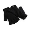 Beechfield Unisex's B491 Fingerless Gloves, Black, one-size