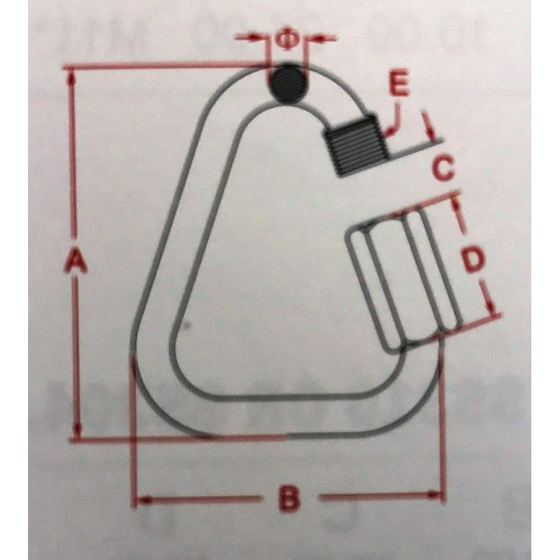 US STAINLESS Stainless Steel 316 Delta Quick Link 1/8" (3.5mm)
