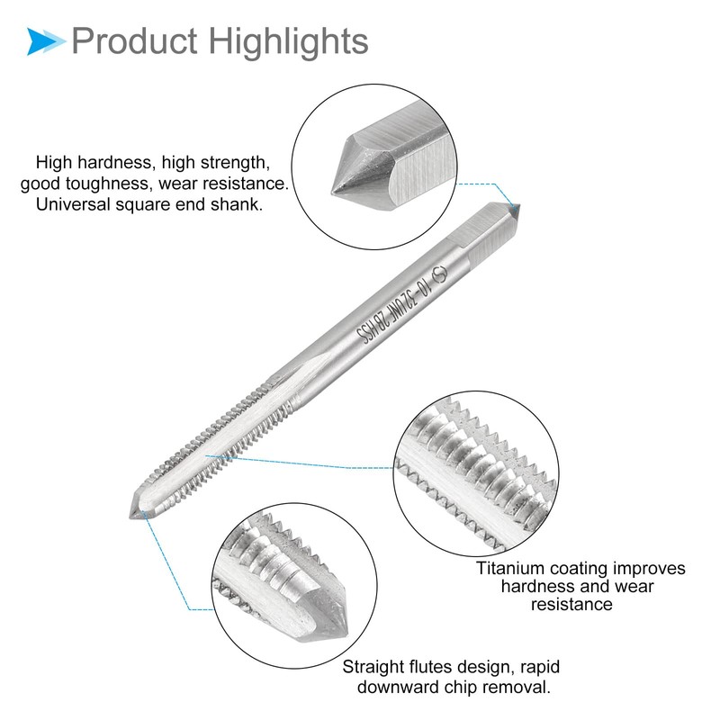 CoCud Thread Milling Taps, 10#-32 UNF Thread 2B, High Speed