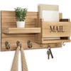 Lwenki Mail Organizer for Wall Mount – Key Holder with