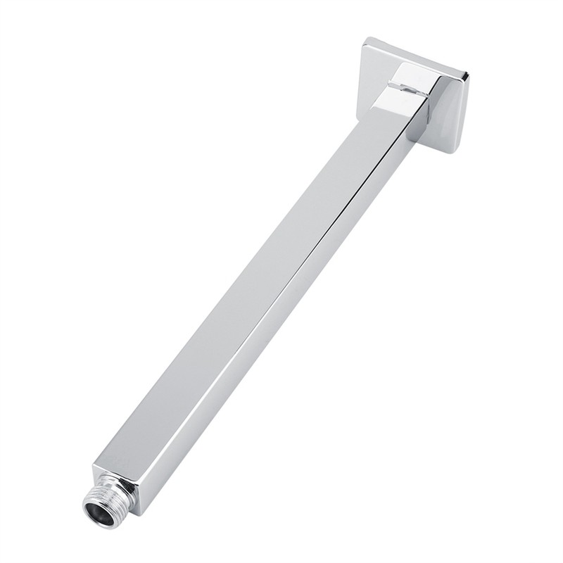 Square Stainless Steel Top Shower Arm Pipe Wall Mount for