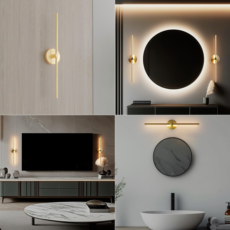 ZAGO 24 Inch LED Indoor Linear Wall Sconces Set of