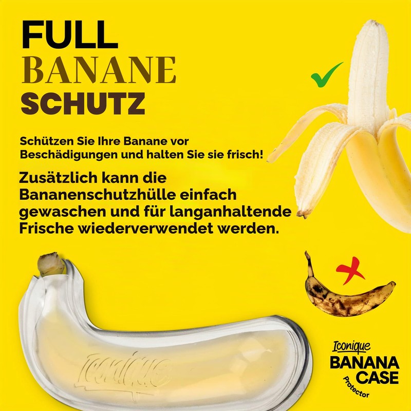 Iconique Banana Pod Reusable Protective Cover, BPA Free
