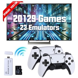 【Springtok】Coolnut 20,000+ Retro Game Console, Plug and Play Video Games Stick 26 Emulators, 4K HDMI Output, Premium Dual Controllers, New Year Gift - Storage Capacity: M15+