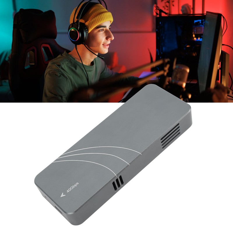 USB4.0 SSD Enclosure 40Gbps to NVMe Mobile M.2 Hard Drive