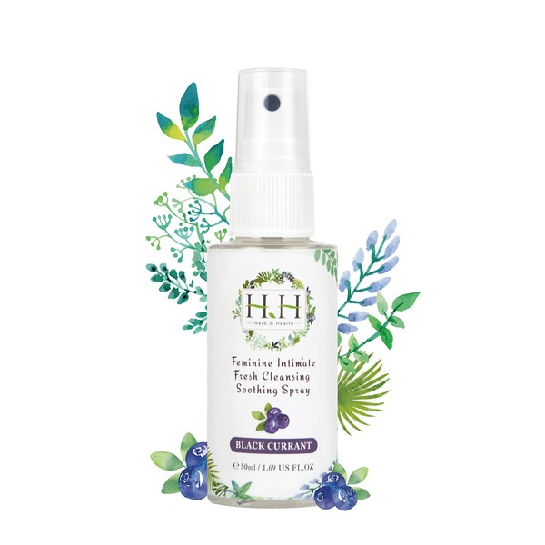 Feminine Vaginial Deodorant Spray - Women Vaginal Health Natural Essential Oil HH Herb&Health (Blackcurrant)