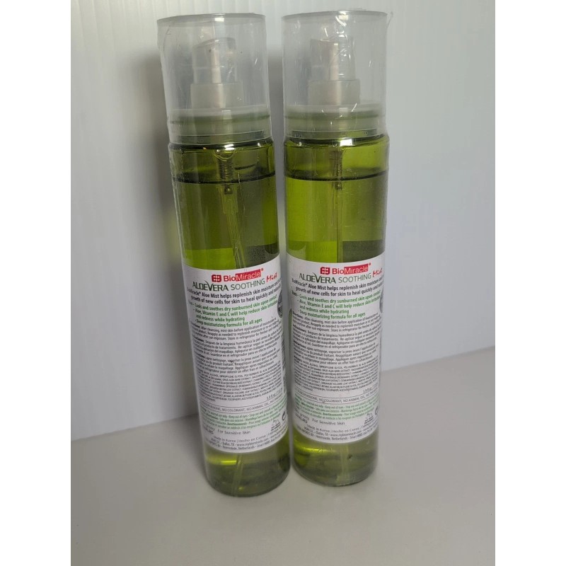 BioMiracle Lot of 2 Aloe Vera Soothing Mist Spray,Cool ,